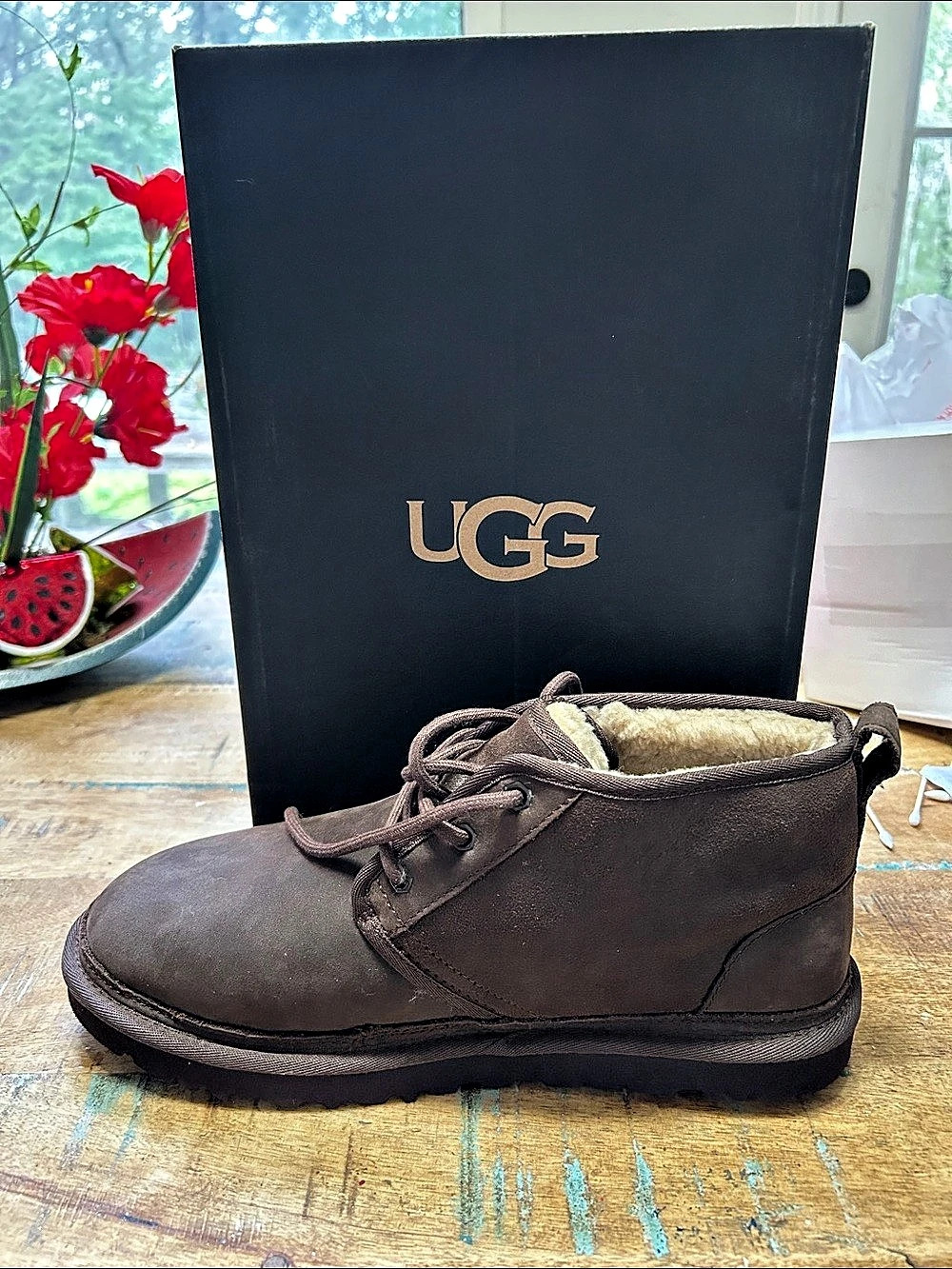UGG Neumel Distressed Men's Brown US 11 NWT